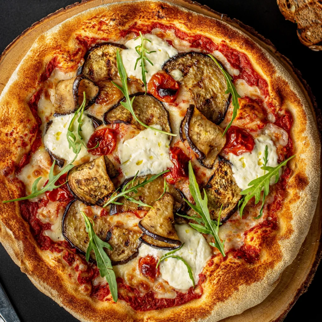 Pizza with burrata