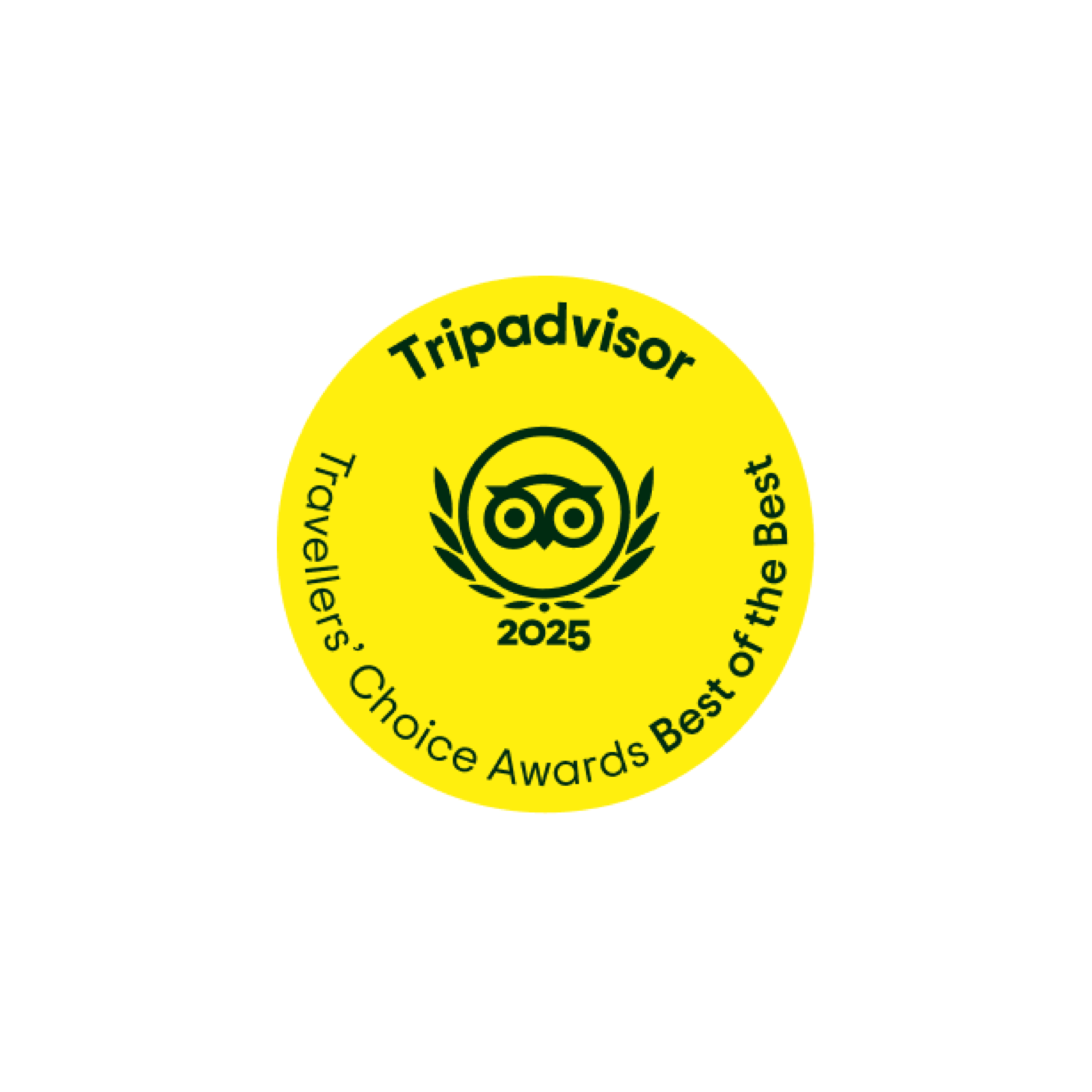 Tripadvisor Travellers' Choice Best of the Best 2025 award